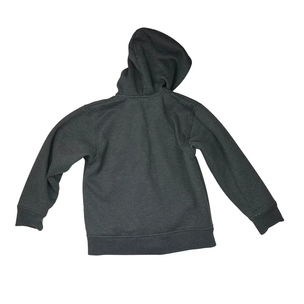 Tony Hawk Zip Up Hoodie Sherpa Lined Flame Phoenix‎ Graphic Gray Boys M (10/12)